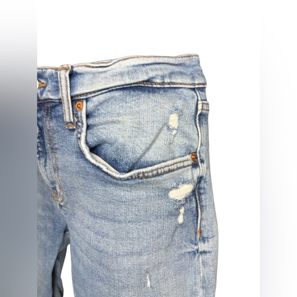 Zara women’s slim boyfriend light wash denim blue jeans sz 8 preloved di… - Picture 4 of 7